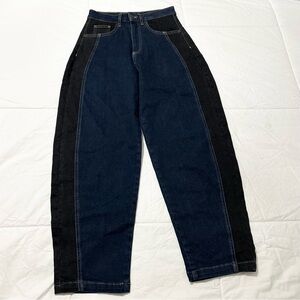 RUTI Dark Wash High Waisted Barrel Denim Jeans